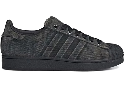 Мужские кроссовки Adidas Superstar 82 Washed Denim, черные