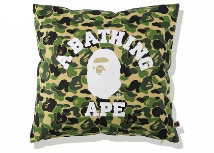 BAPE ABC Camo College Square Cushion Green green