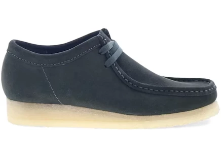 Туфли Clarks Originals Wallabee из замши, лесного цвета