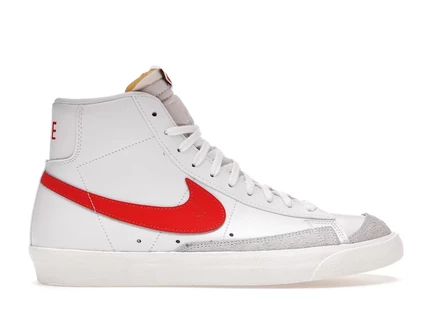 Женские кроссовки Nike Blazer Mid Habanero Red, красно-белые