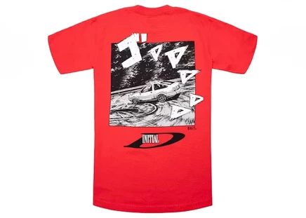 Мужская футболка BAIT x Initial D Drift Design, красная