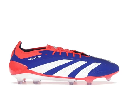 Мужские бутсы Adidas Predator Elite FG, голубо-бело-красные