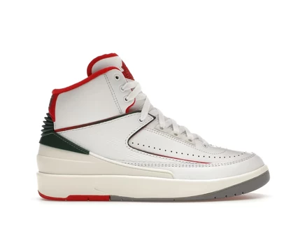 Детские кроссовки Jordan 2 Retro Origins, белые/красные/серые