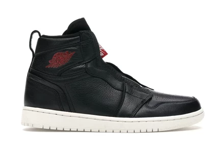 Женские кроссовки Jordan 1 Retro High Zip, черно-красные