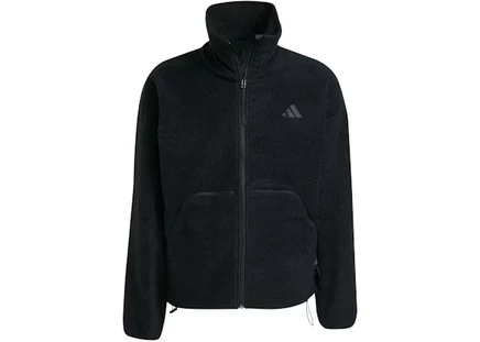 adidas City Tech High Pile Fleece Full-Zip Jacket Black black
