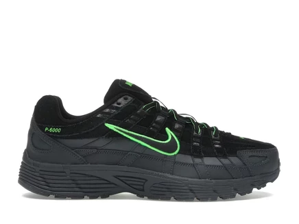 Мужские кроссовки Nike P-6000 PRM, черно-зеленые
