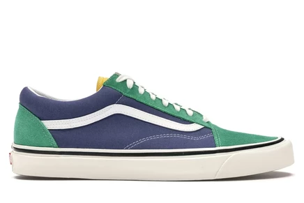 Мужские кроссовки Vans Old Skool DX, изумрудно-темно-синие