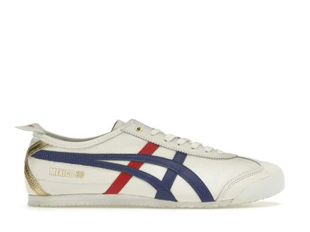 Мужские кроссовки Onitsuka Mexico 66, бело-сине-красные