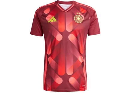 Женская футболка Adidas Germany 25, бордовая