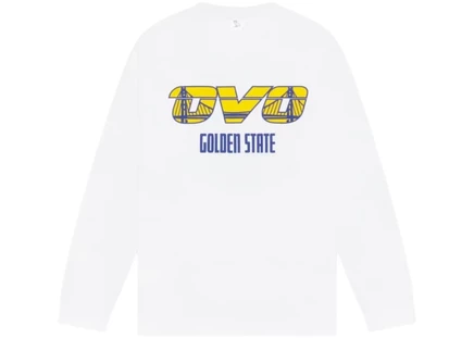 Футболка-лонгслив OVO x NBA Golden State Warriors, белая