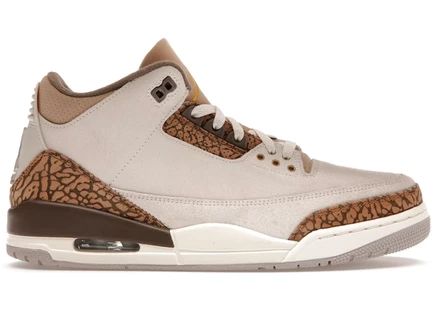 Кроссовки Jordan 3 Retro Palomino, коричневые/золотые