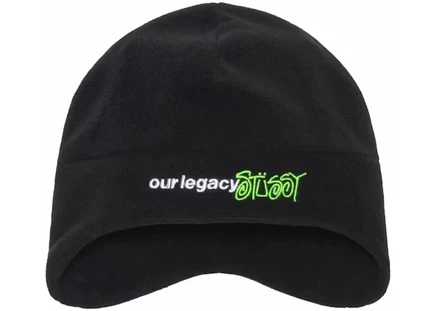 Мужская шапка Stussy x Our Legacy Polar Fleece, черная