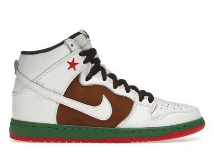 Мужские кроссовки Nike SB Dunk Cali 2014, коричнево-белые