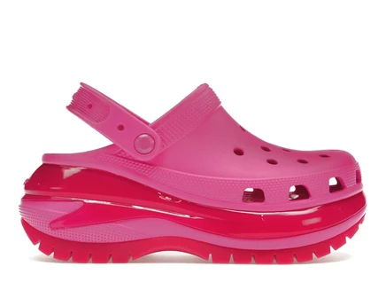 Унисекс клоги Crocs Classic Mega Crush на высокой платформе, оранжевые