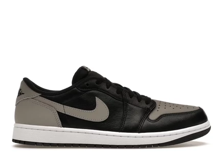 Мужские кроссовки Jordan 1 Retro Low OG Shadow (2024), черно-серо-белые