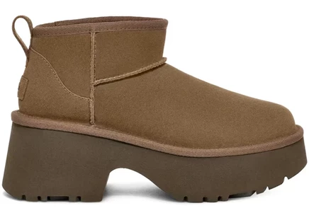 Женские ботинки Ugg Classic Ultra Mini New Heights, ореховые