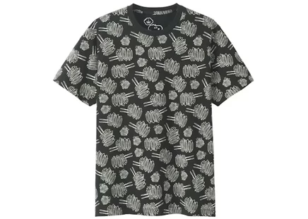 Унисекс футболка KAWS x Uniqlo x Peanuts Dust Cloud, черная