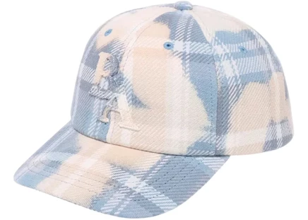 Мужская кепка Bape Bleached Check Panel, синяя