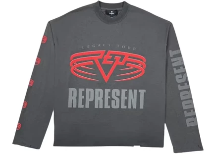 Мужской лонгслив Represent MLM100365 Living Legacy, серый