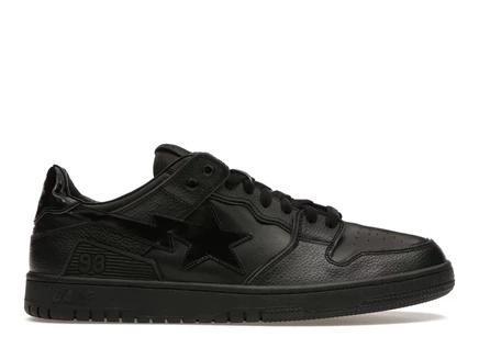 Мужские кроссовки Bape SK8 Sta Triple Black, черные