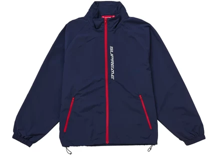 Supreme Contrast Zip Track Jacket Navy navy
