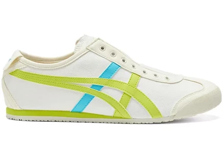 Мужские кроссовки Asics Mexico 66 Slip-On, кремовые/лаймовые