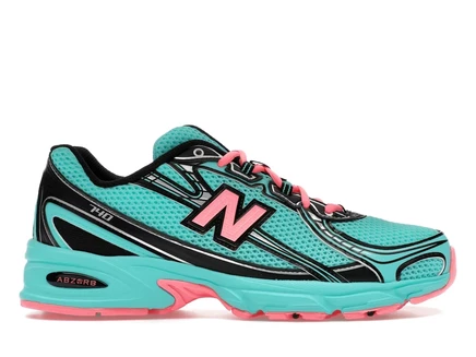 Мужские кроссовки New Balance 740v2, бирюзово-черно-розовые