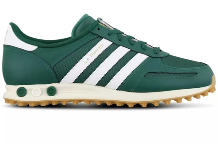 Мужские кроссовки Adidas LA Trainer, зелено-белые