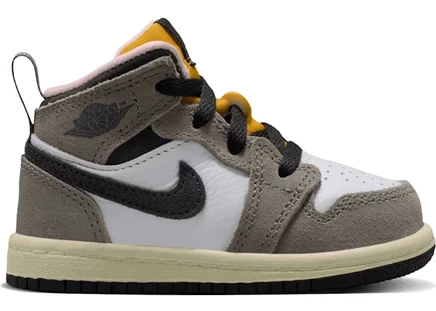 Детские кроссовки Jordan 1 Mid SE, белые