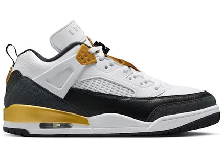 Мужские кроссовки Jordan Spizike Low DMP, белые/золотистые/черные