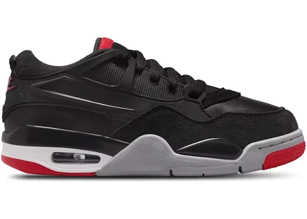 Детские кроссовки Jordan 4 RM Black Cement, черно-серые