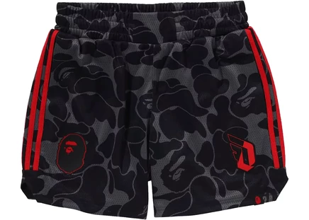 Мужские шорты Bape x adidas Dame Mesh, черные