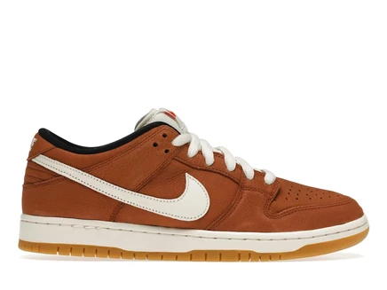 Мужские кроссовки nike sb dunk low pro, тёмно-коричневые