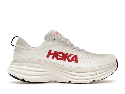 Мужские кроссовки Hoka One One Bondi 8, белые/вермиллионовые