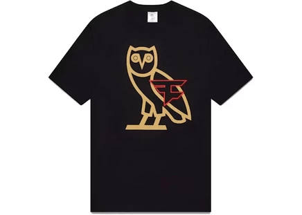 Футболка OVO x Faze Clan OG Owl, чёрная