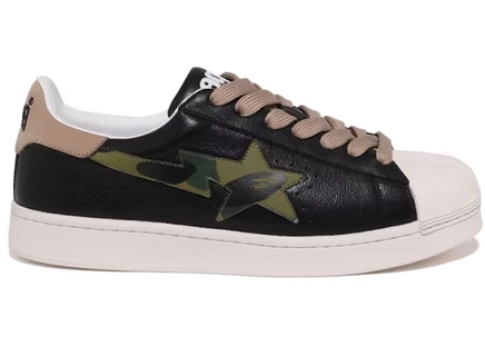 Мужские кроссовки Bape Skull Sta, черно-бежевые