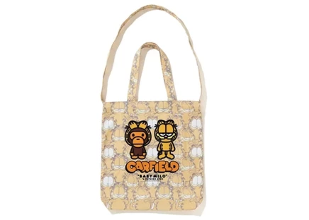 Унисекс сумка-тоут Bape x Garfield, оранжевая