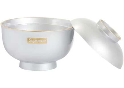 Миска Supreme Zoni с глиттером, серебристая