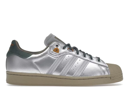 Унисекс кроссовки Adidas Superstar Yanwai, матово-серебристые/зеленые/медные