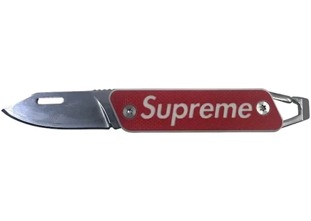 Унисекс брелок‑нож Supreme TRUE Modern, красный
