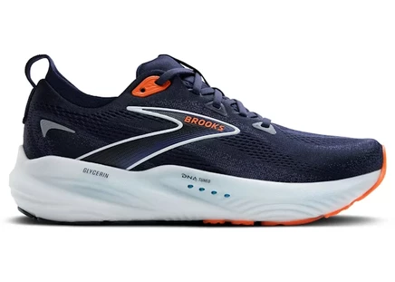 Мужские кроссовки Brooks Glycerin 22, сине-оранжевые
