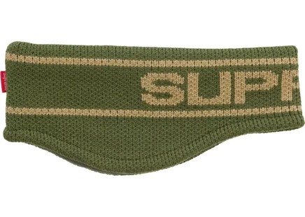 Унисекс повязка Supreme Contrast Logo, зеленая