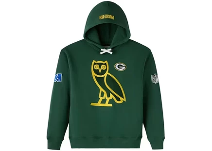 Худи OVO x NFL Green Bay Packers Icon Team, зеленое