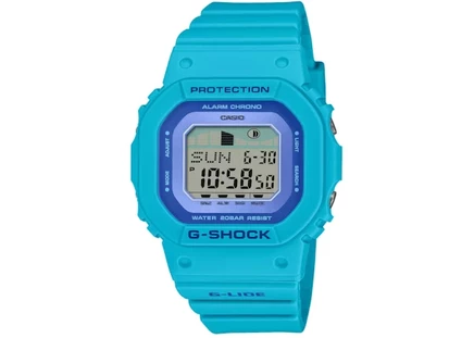 Женские часы Casio G-Shock GLX-S5610-2, пластик, 41 мм, ярко-синие
