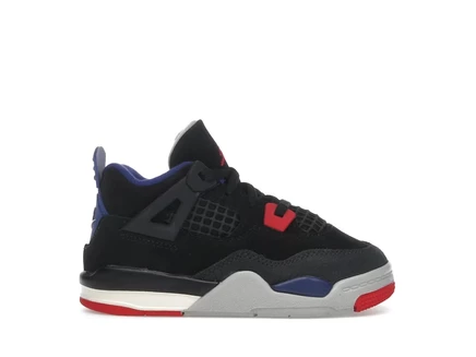 Детские кроссовки Jordan 4 Retro TD, черно-красно-синие