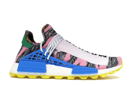 Мужские кроссовки Adidas NMD Pharrell MOTH3R, розово-желтые