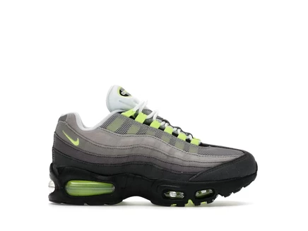 Детские кроссовки Nike Air Max 95 Big Bubble, черно/неон-желтые