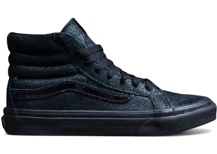 Женские кеды Vans Sk8-Hi Slim лакированные, черные