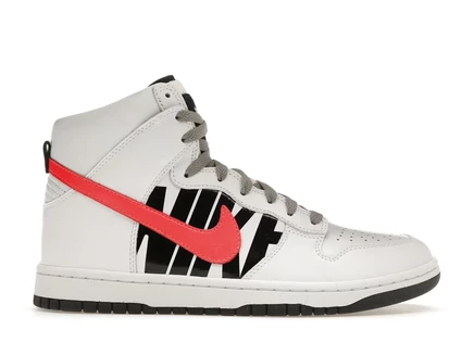 Мужские кроссовки Nike Dunk Lux Undefeated, белые/Infrared