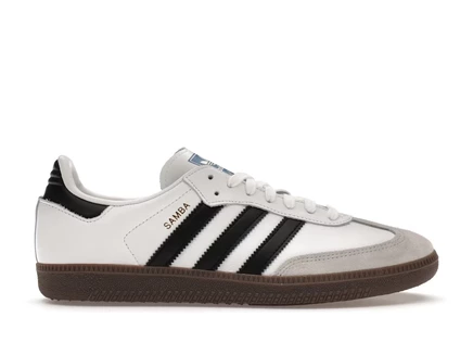 Женские кроссовки adidas Samba OG, бело-черные